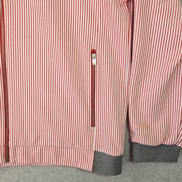 Loius Castel Full Zip Sweater Golf Pin Stripe Large - Picture 4 of 15